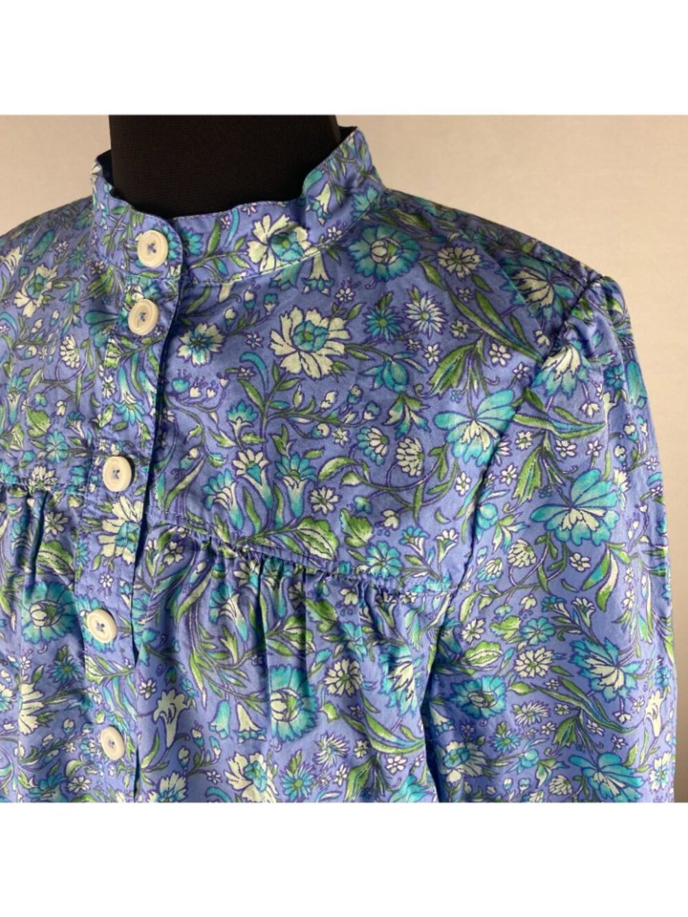 J.Crew Fresco Top In Floral Cotton Poplin Womens S Cottagecore Prairie Peasant - Picture 5 of 12
